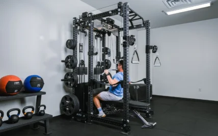 Man using REP equipment