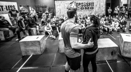 Gym owners speaking to staff