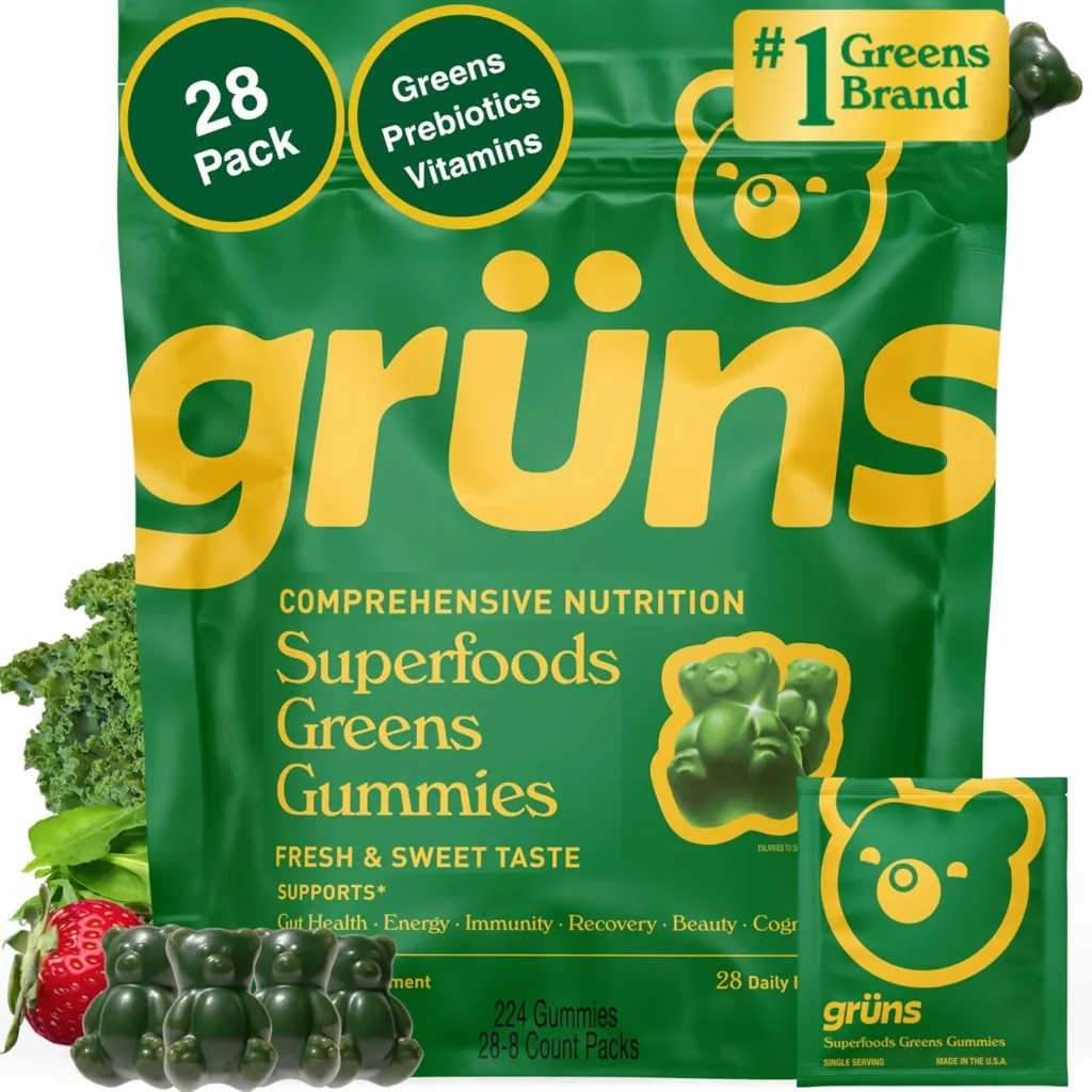 Gruns Superfood Greens Gummies