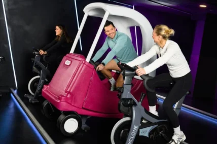 Mark Wright tries out the Joyride at David Lloyd Clubs