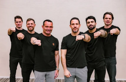 Chris Rondeau with the Panobianco team