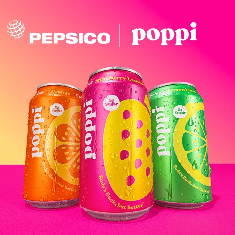 a promo photo of Poppi cans of soda.
